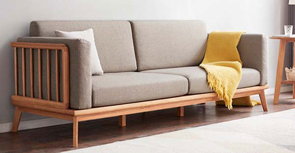 mẫu sofa văng bằng gỗ đơn giản