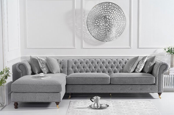 Kích thước của sofa chữ L tân cổ điển