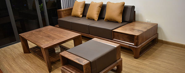 Đặc điểm nổi bật và sự hạn chế của ghế sofa gỗ công nghiệp