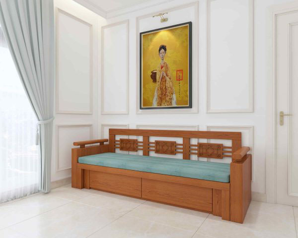 mẫu ghế sofa bed bằng gỗ đẹp