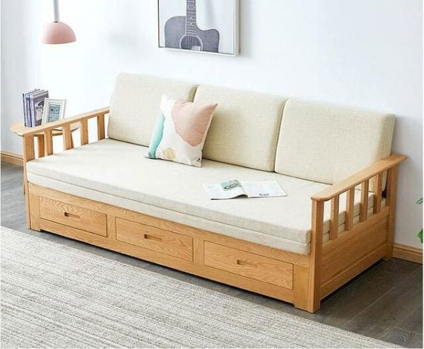 mẫu sofa bed bằng gỗ đẹp