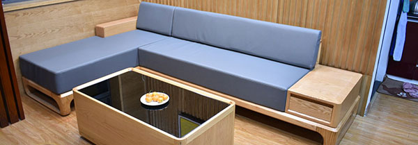 Nên lựa chọn sofa gỗ công nghiệp hay gỗ tự nhiên