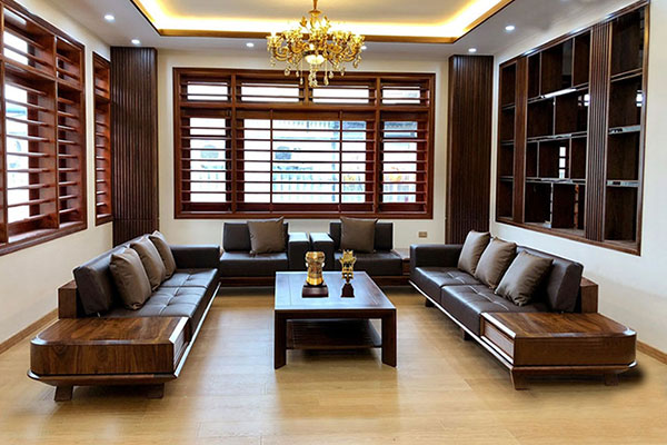 Những lưu ý khi lựa chọn mẫu sofa gỗ óc chó giá rẻ