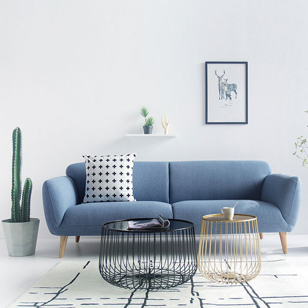 sofa đơn giản hiện đại màu xanh