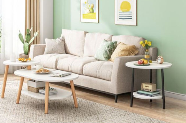 kinh nghiệm chọn lựa bàn trà sofa cho phòng khách nhỏ hẹp