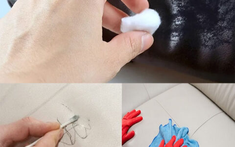 tẩy vết mực trên sofa da