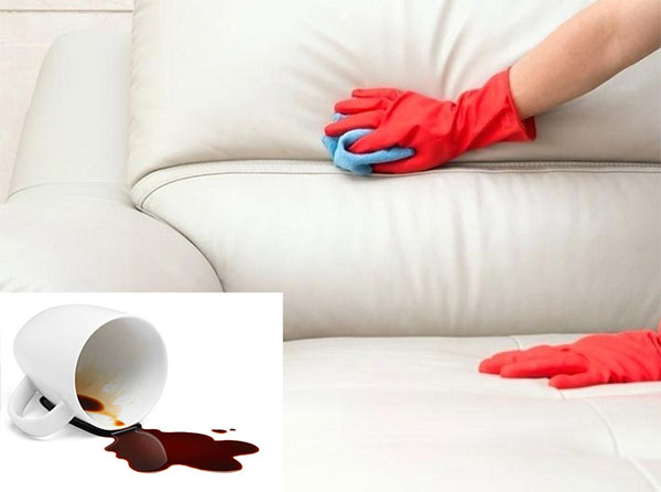 xử lý sofa bị đổ cà phê