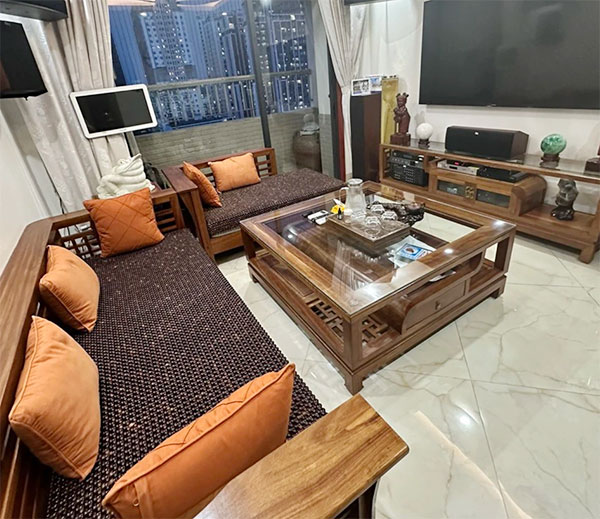 bảo quản đệm sofa gỗ