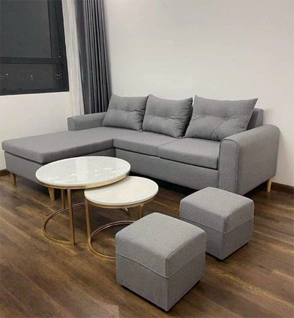 ghế sofa chữ L có hợp với phòng khách nhỏ không