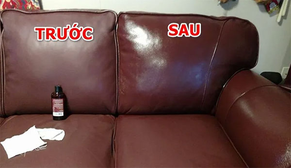 cách đánh bóng sofa da