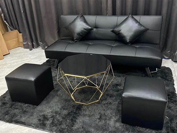 chọn sofa màu đen cho phòng khách không