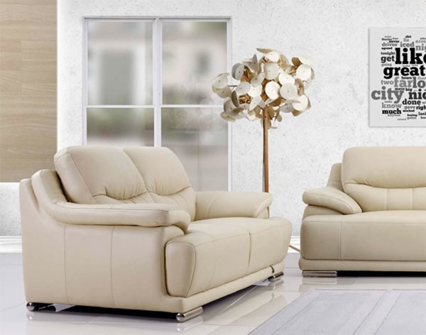 lý do sofa da màu kem được ưa chuộng